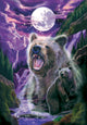 Bear Spirit Poster Print by Robin Koni showcasing a powerful bear in nature.