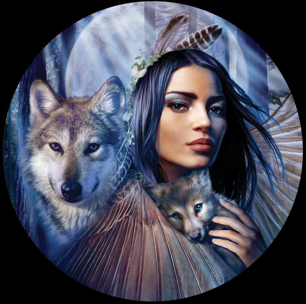 Winged Brethren Dreamcatcher Poster Print by Andrew Farley