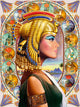 Nefertari Poster Print by Andrew Farley showcasing ancient Egyptian art.