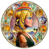 Nefertari Poster Print by Andrew Farley showcasing ancient Egyptian beauty.