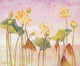 Yellow Lotus Poster Print by Ailian Price, vibrant floral art.