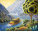Lazy River Poster Print by Andy Russell showcasing serene nature scenery.