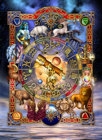 Astrology Art Print by Ciro Marchetti showcasing celestial designs