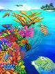 Go With The Flow Poster Print by Carolyn Steele, vibrant and serene artwork.