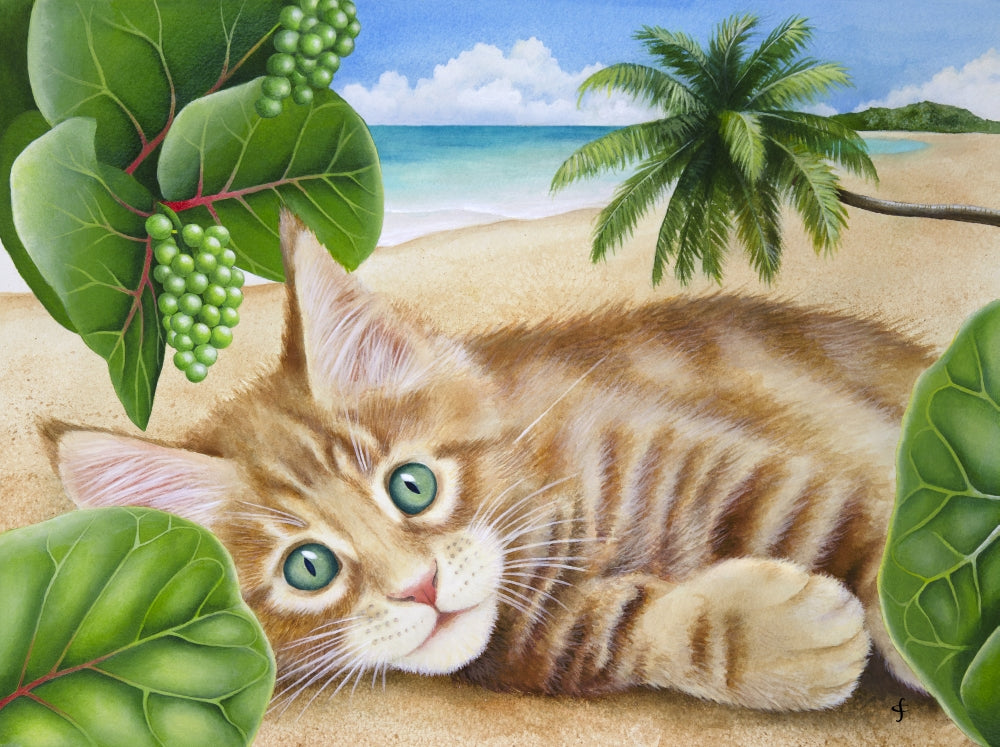 Izzy Poster Print by Carolyn Steele showcasing vibrant colors and design.