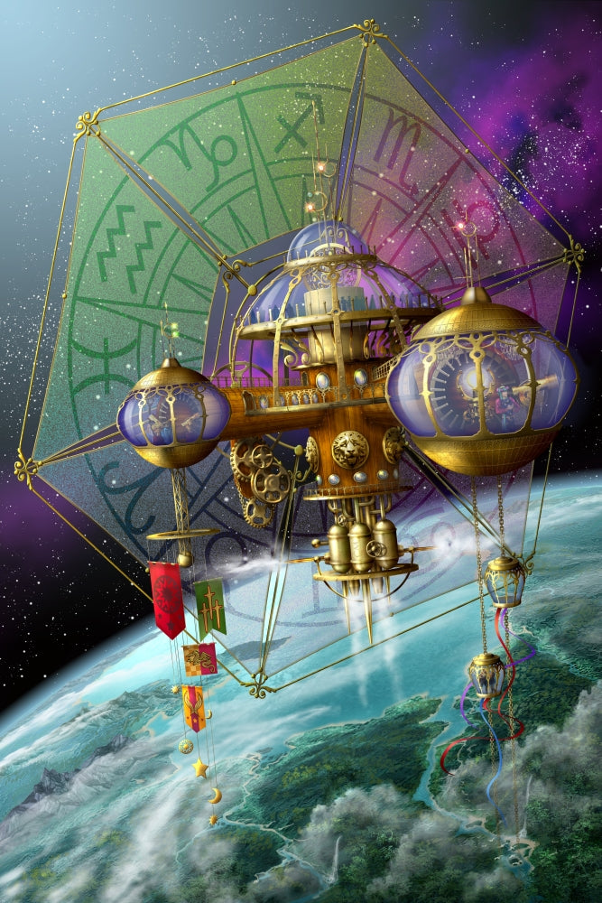 Bubble Telescope Poster Print by Ciro Marchetti showing whimsical design and vibrant colors.