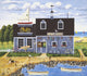 Wheels and Keels Poster Print by Art Poulin showcasing nautical and vintage vehicle themes.
