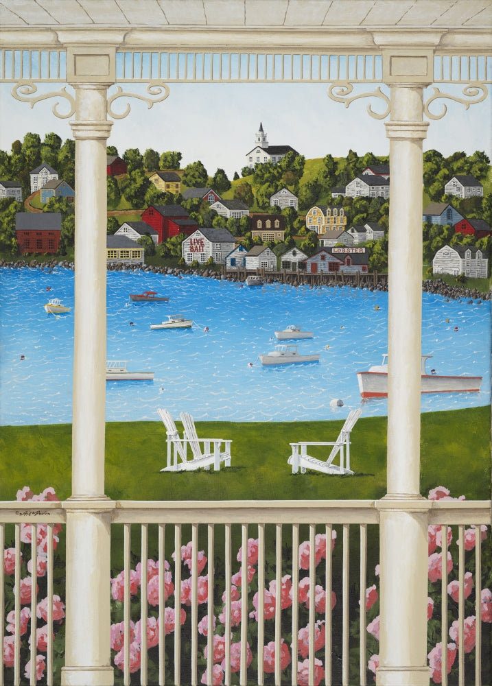 Captain's Cove Poster Print by Art Poulin showcasing coastal beauty