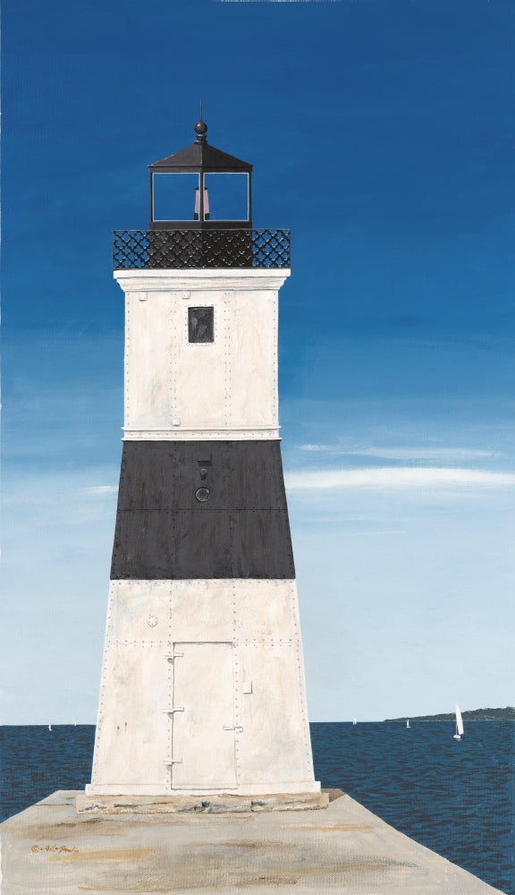 Lighthouse Erie Harbour Poster Print by Art Poulin