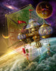 Space Station Poster Print by Ciro Marchetti featuring a vibrant celestial scene.