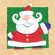 Santa Design Poster Print by Peter Adderley, perfect for holiday décor.
