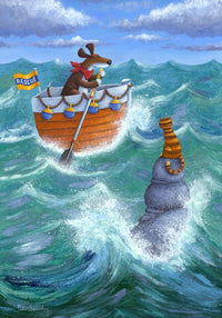 To The Rescue Poster Print by Peter Adderley showcasing vibrant imagery.