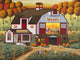 Stomper's Barn Dance Poster Print by Art Poulin featuring lively barn dance scene.