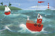 Ship Ahoy Poster Print by Peter Adderley featuring a majestic ship on serene waters.