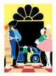 Masked Ball Poster Print by Brian James, elegant masquerade art.
