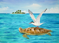 Turtle Island Poster Print by Carolyn Steele - Nature Art