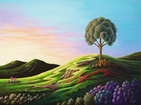 Into The Silence Poster Print by Andy Russell, serene landscape art.