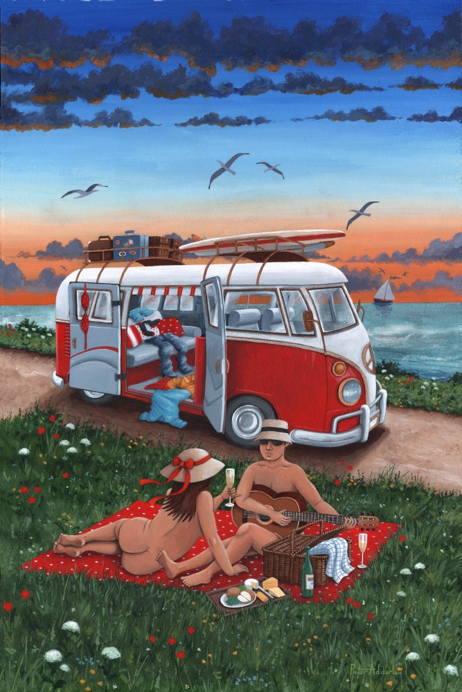 Naked Lunch Poster Print by Peter Adderley showcasing surreal film art.