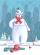 Snow Business Poster Print by Charlie Chaplin capturing classic cinema charm.