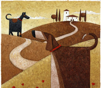 Road to Tuscany Poster Print by Peter Adderley showcasing Italian countryside beauty.