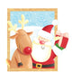 Santa and Rudolf Poster Print by Peter Adderley - festive Christmas artwork