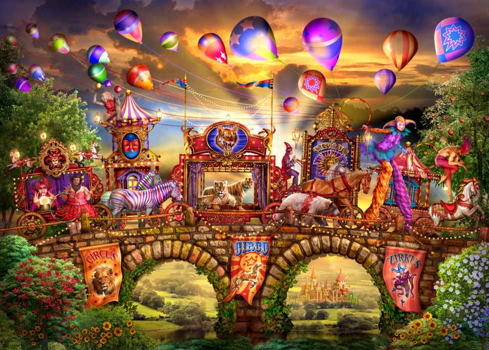 Carnival Parade Poster Print by Ciro Marchetti, colorful festive artwork.