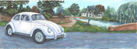 Beetle Poster Print by Peter Adderley showcasing vibrant colors and intricate details.