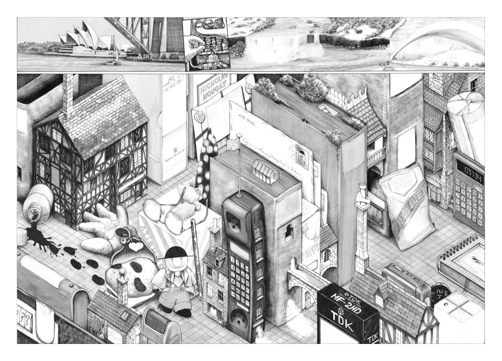On The Case Poster Print by Colin Thompson showcasing intricate details.