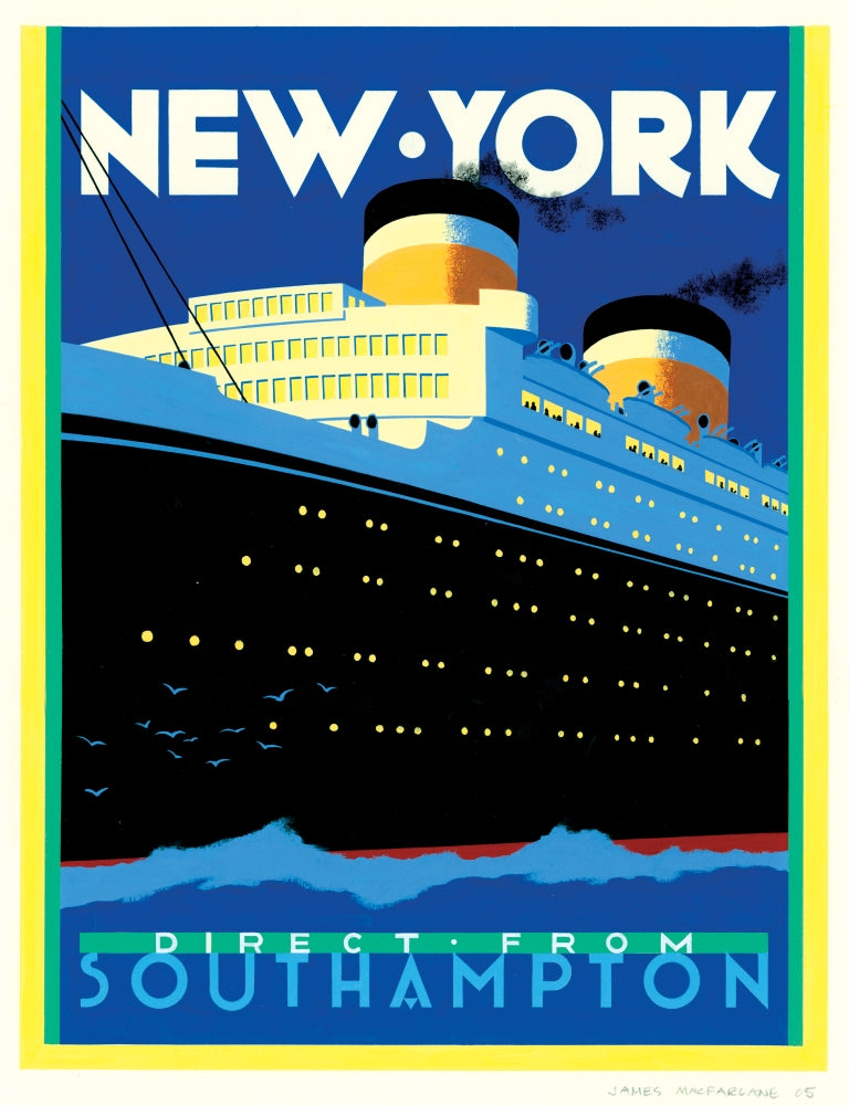 Streamliner Ny Poster Print by Brian James, multiple sizes available