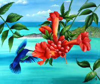 Afternoon Delight Poster Print by Carolyn Steele, vibrant art for home decor.
