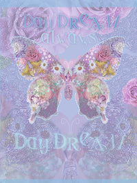 Strange Swirl Butterfly Poster Print by Alixandra Mullins with vibrant colors and intricate design.