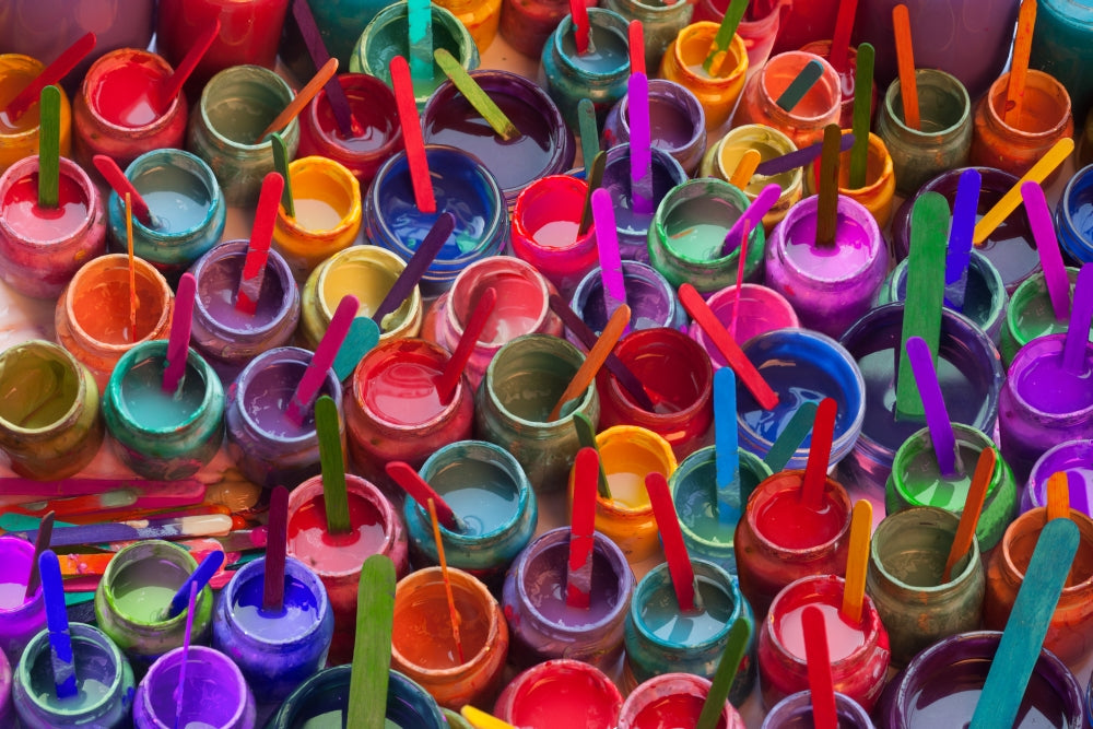 Chalk Colors Poster Print by Alixandra Mullins showcasing vibrant colors.