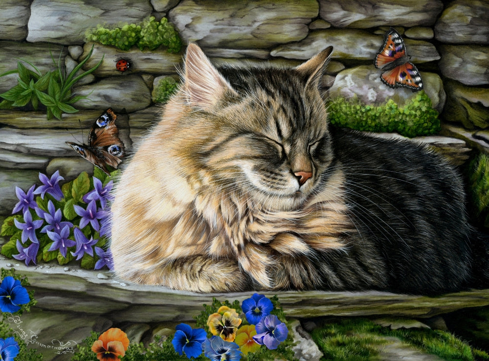 Missed Butterfly Poster Print by Irina Garmaschova-Cawton