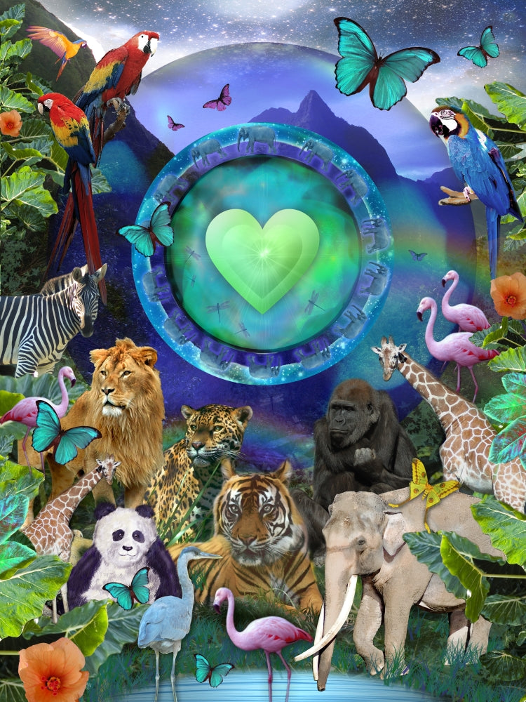 Eco Planet Poster Print by Alixandra Mullins showcasing vibrant nature artwork.
