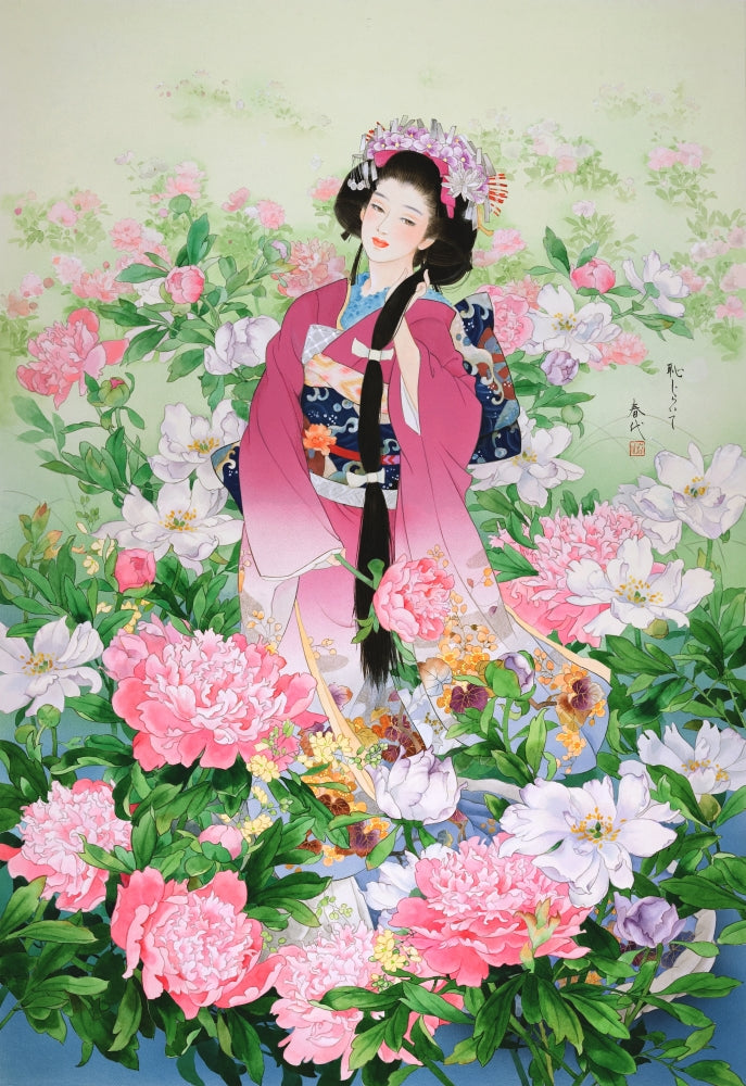 Syunsyo Poster Print by Haruyo Morita showcasing serene beauty.
