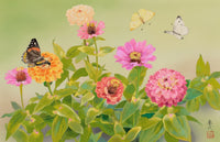 August Poster Print by Haruyo Morita showcasing vibrant summer colors.