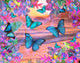 Tropical Morpheus Poster Print by Alixandra Mullins showcasing vibrant colors.
