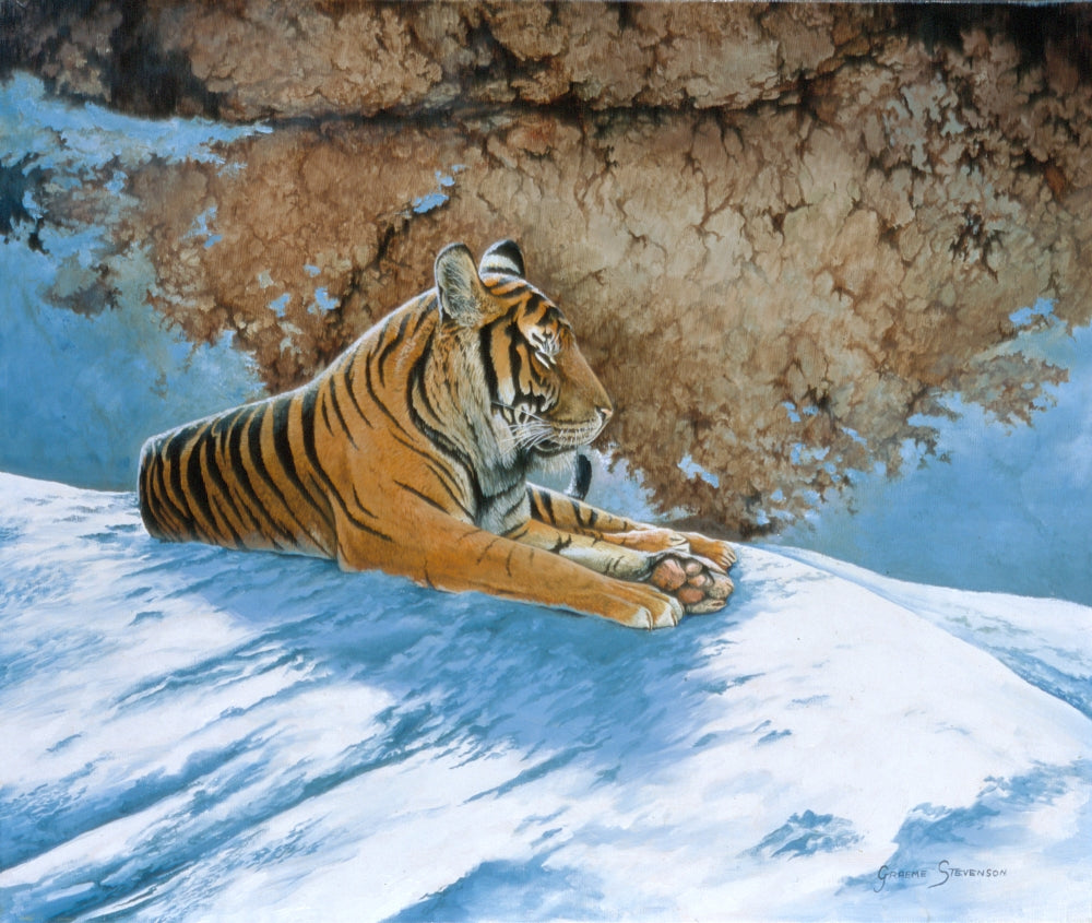 Snow Break Poster Print by Graeme Stevenson showcasing a winter landscape