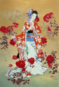 Bara Poster Print by Haruyo Morita featuring vibrant nature art.