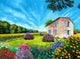 Flowered Garden Poster Print by Jean-Marc Janiaczyk showcasing vibrant floral colors