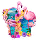 Flamingo Shape Poster Print by Alixandra Mullins in various sizes.