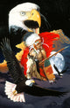 Eagle Warrior Poster Print by Graeme Stevenson showcasing a majestic eagle.