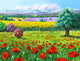 Provencal Flowers Art Print by Jean-Marc Janiaczyk showcasing vibrant floral colors
