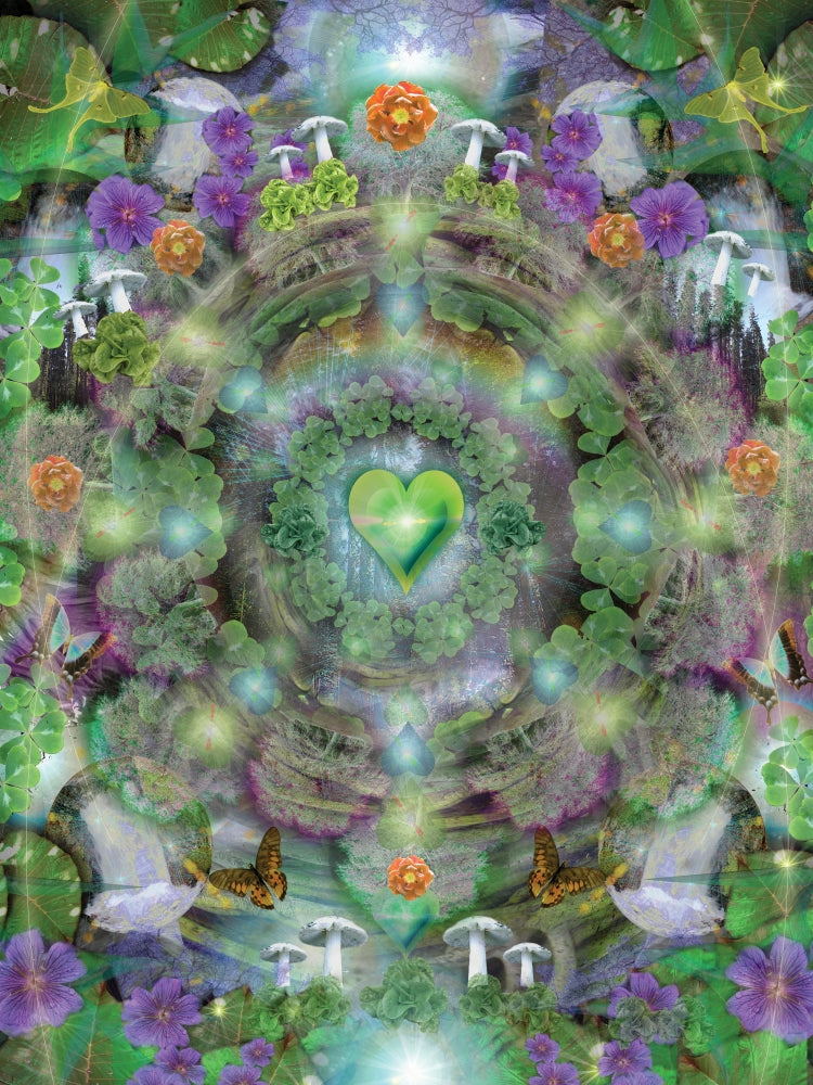 Heart of the Forest Poster Print by Alixandra Mullins featuring a serene forest scene.
