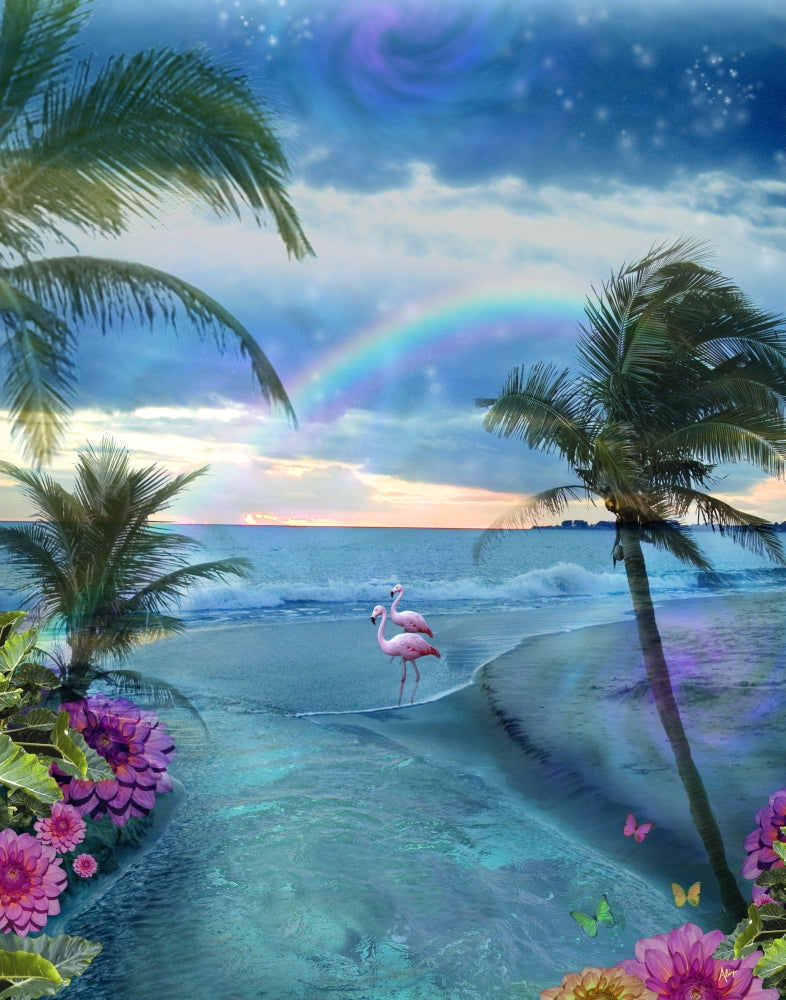 Paradise Ocean Poster Print by Alixandra Mullins featuring serene ocean hues.