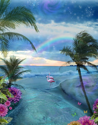 Paradise Ocean Poster Print by Alixandra Mullins featuring serene ocean hues.