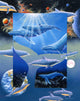 Whale Song Poster Print by Graeme Stevenson featuring serene marine life.