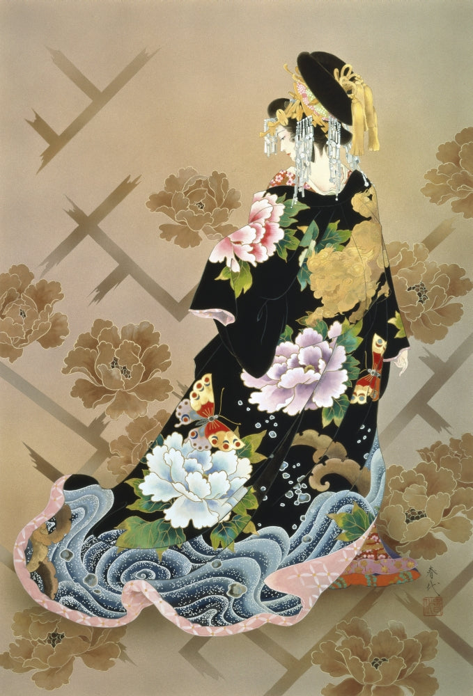 Echigo Dojouji Poster Print by Haruyo Morita showcasing traditional Japanese art