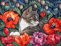 Vibrant Poppies Poster Print by Irina Garmaschova-Cawton