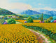 Sunflowers Poster Print by Jean-Marc Janiaczyk, vibrant floral artwork.